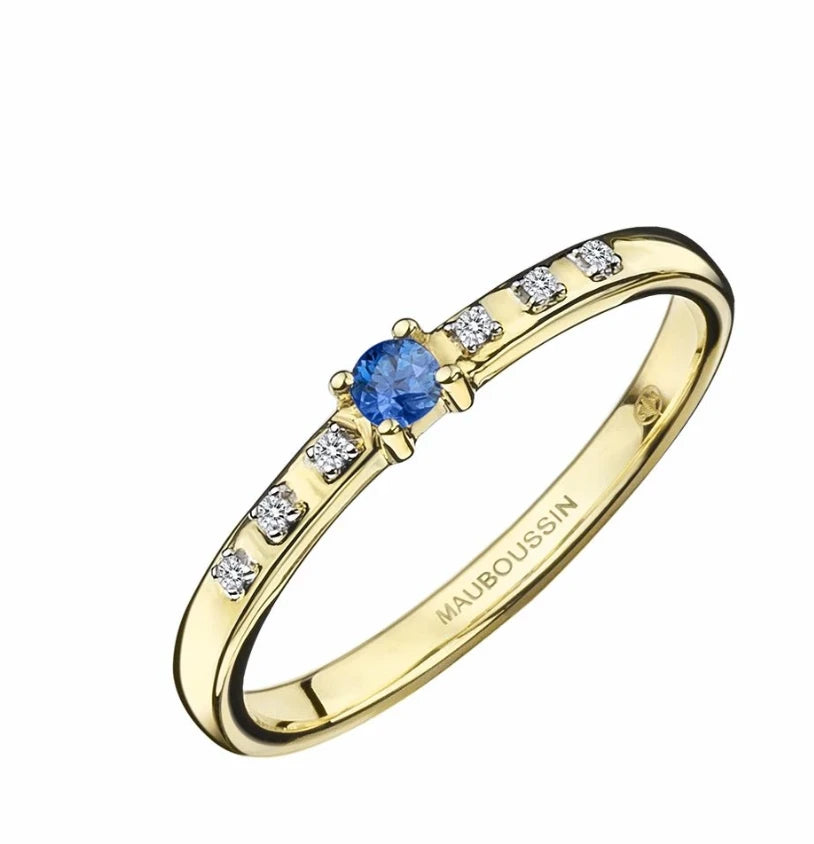 Mauboussin Bague Capsule d'émotion or et Saphir
