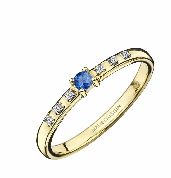 Mauboussin Bague Capsule d'émotion or et Saphir