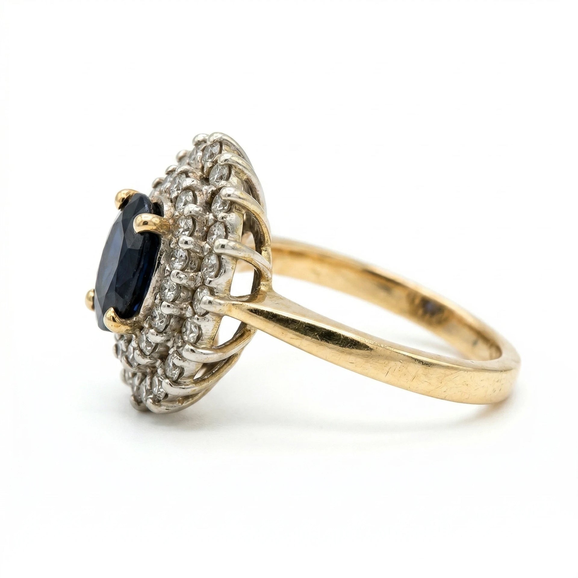Bague or et Saphir