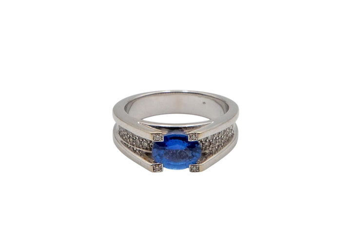 Bague or et Saphir