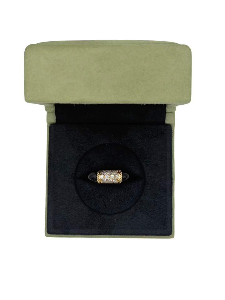 Van Cleef & Arpels Bague Phillipine or et Onyx