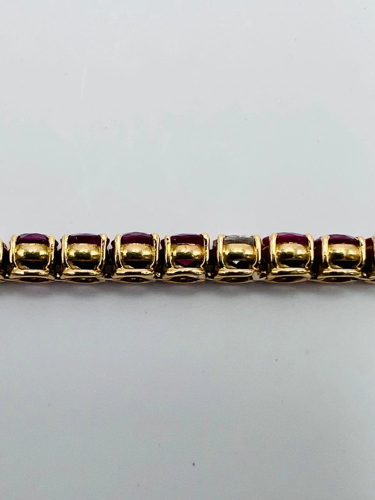 Bracelet or et Rubis