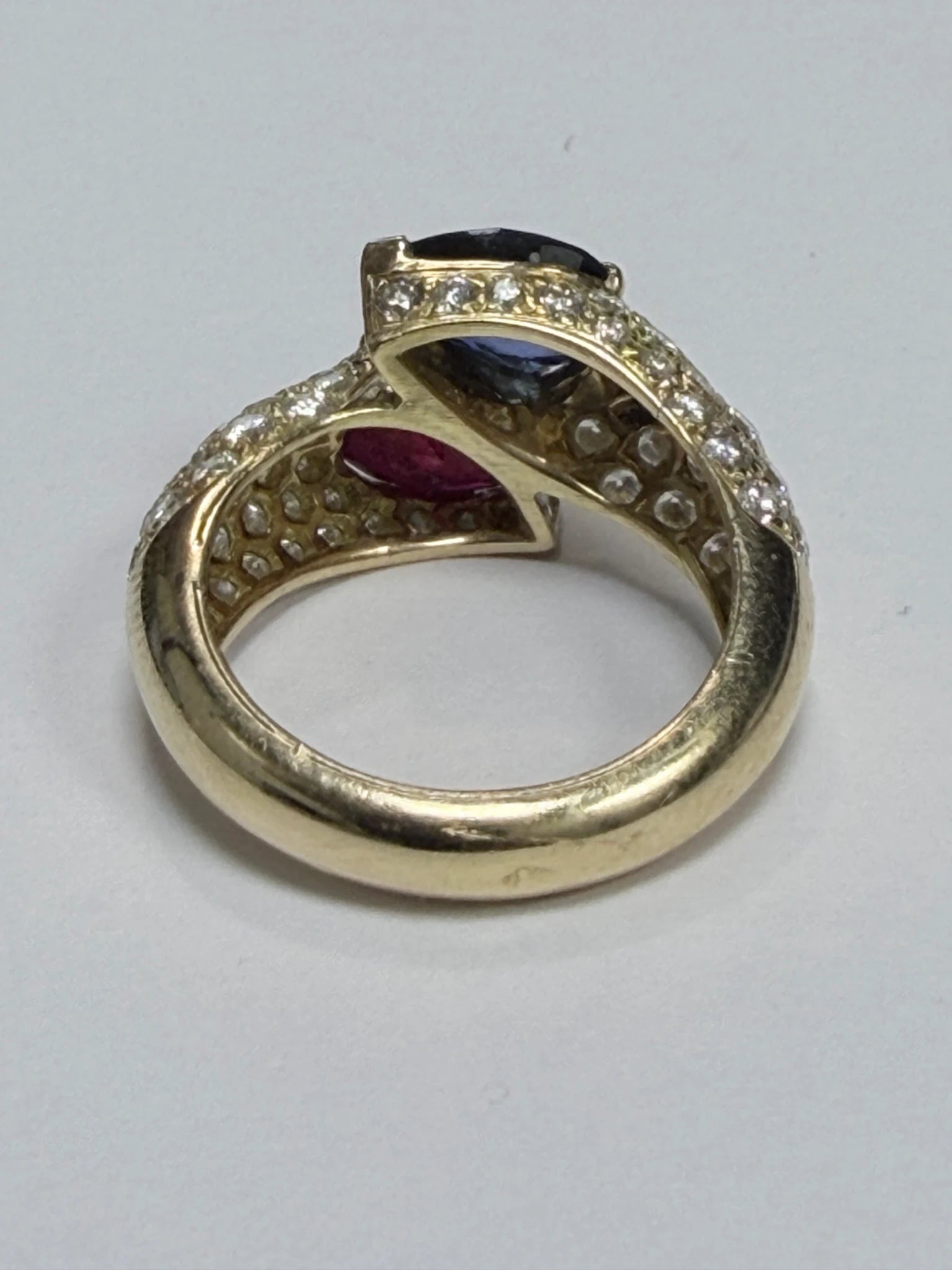 Boucheron Bague or et Saphir