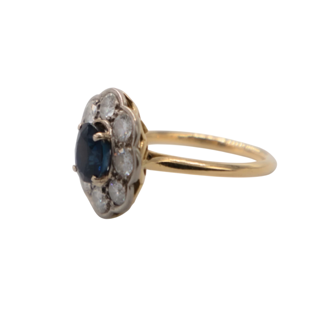 Bague or et Saphir