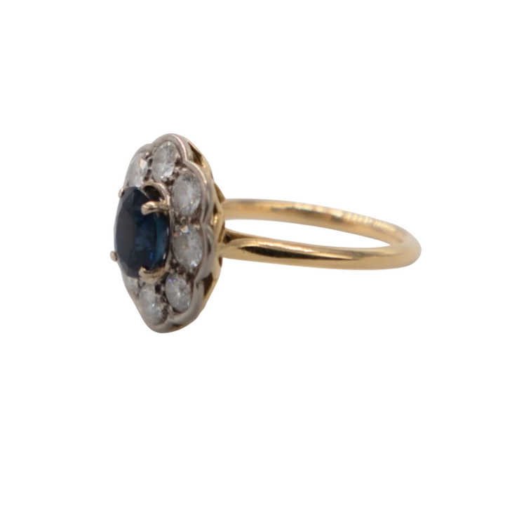 Bague or et Saphir