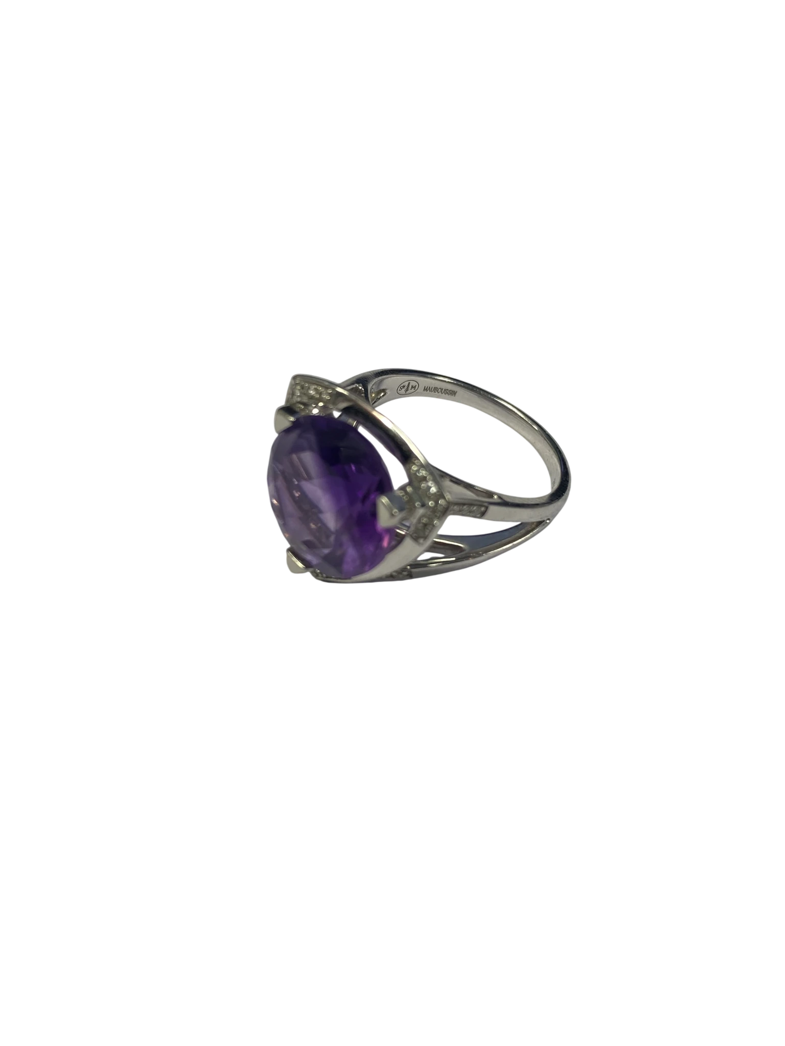Mauboussin · Bague or blanc