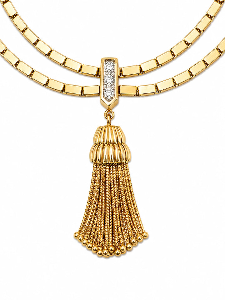Collier or et Diamants