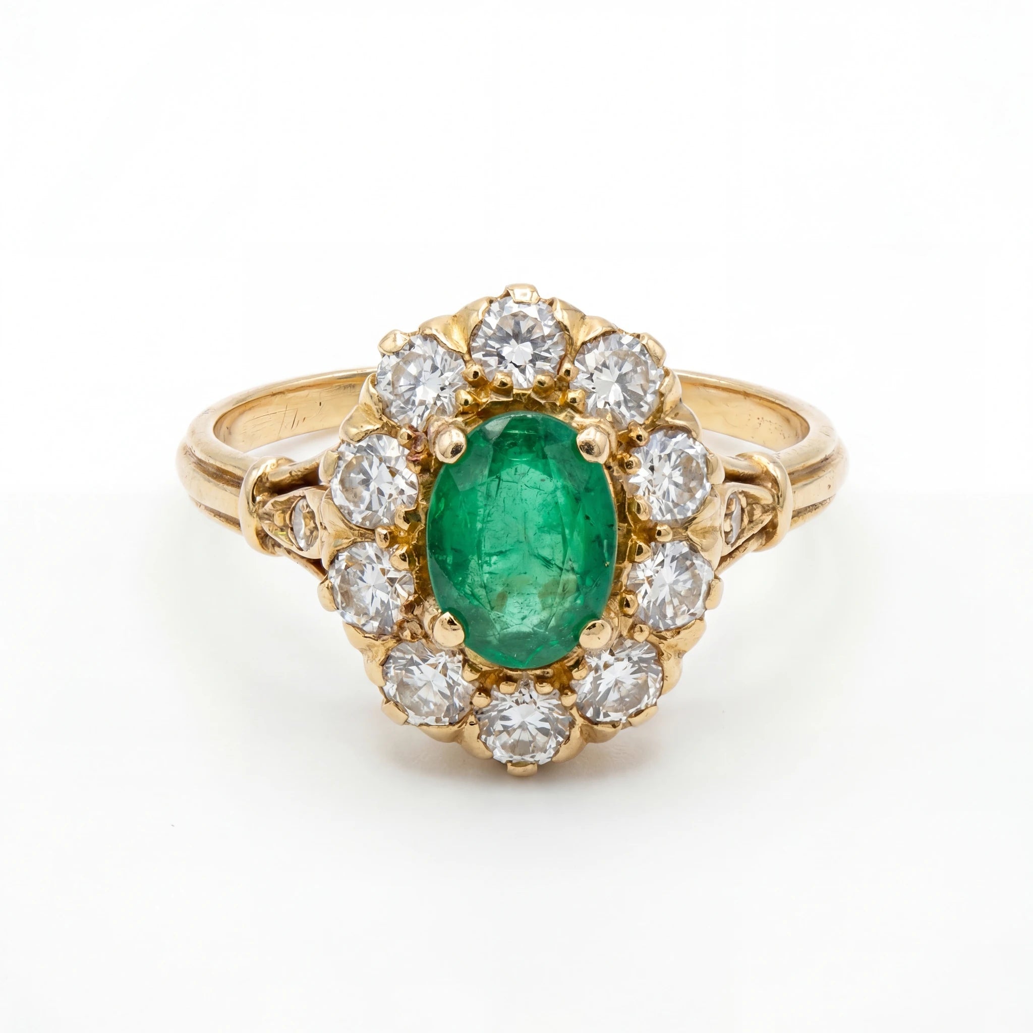 Bague Or jaune et Émeraude