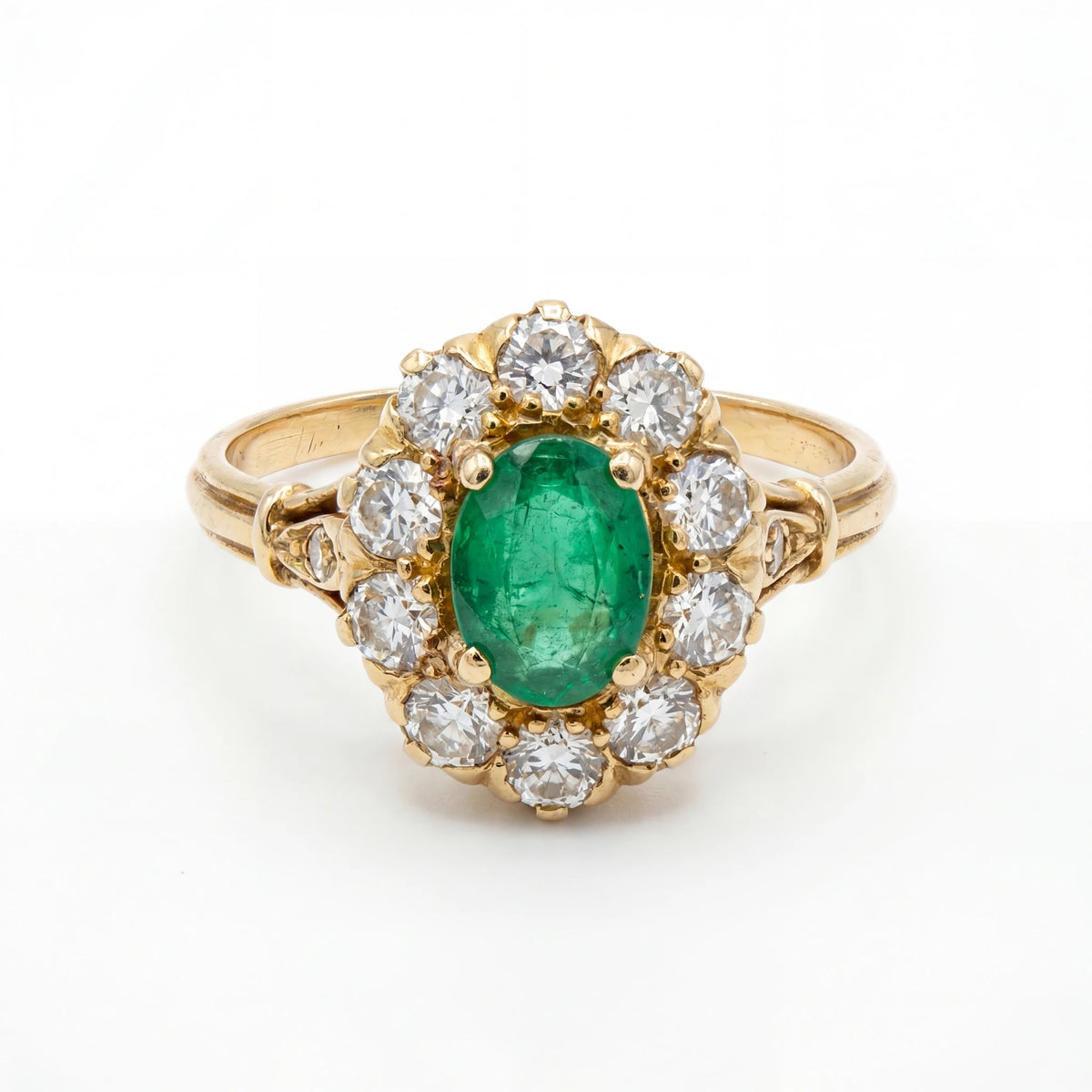 Bague or et Émeraude