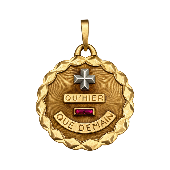 Augis Médaille + qu'hier - que demain or et Rubis