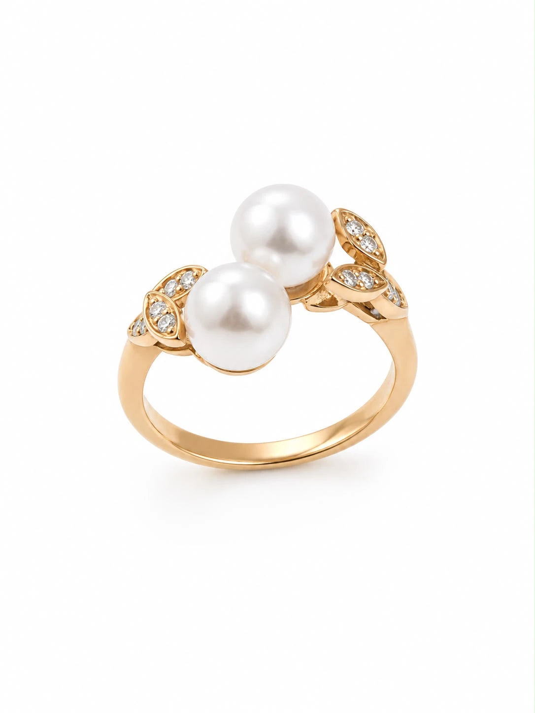 Bague or et Perle