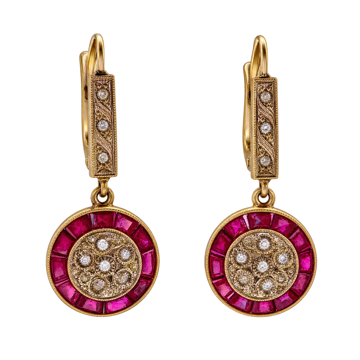 Boucles d'oreilles or et Diamant