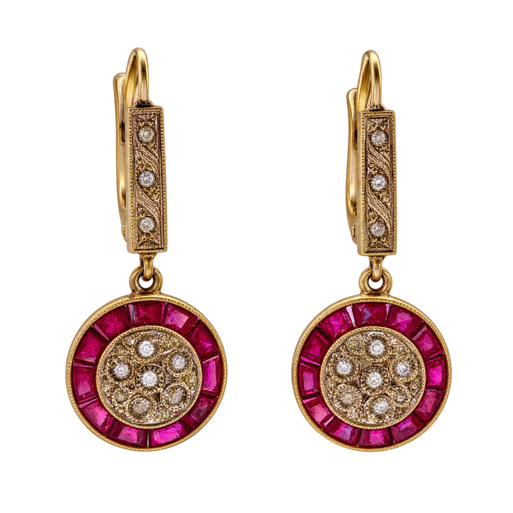 Boucles d'oreilles or et Diamant