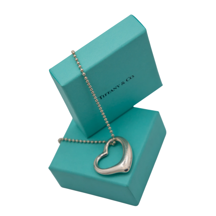 Tiffany & Co. Collier Open Heart Argent