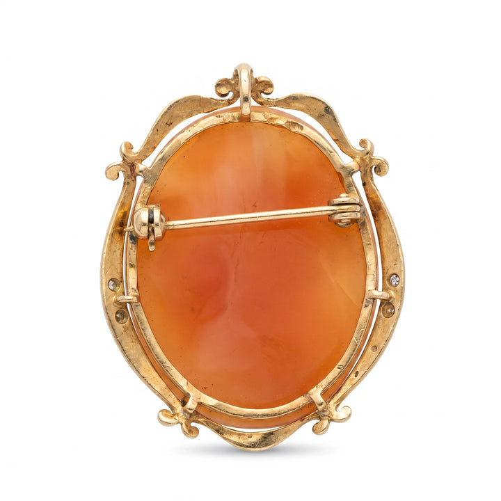 Broche or et Diamant pavage