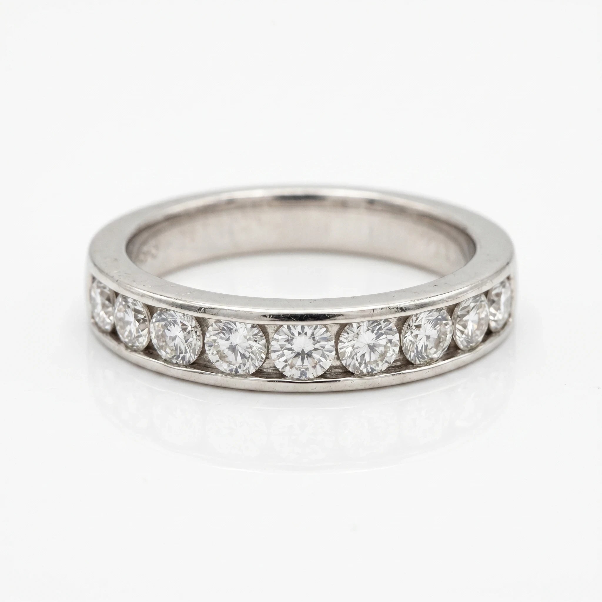 Bague Or gris et Diamant pavage