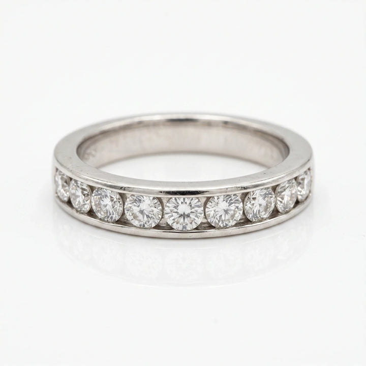 Bague Or gris et Diamant pavage