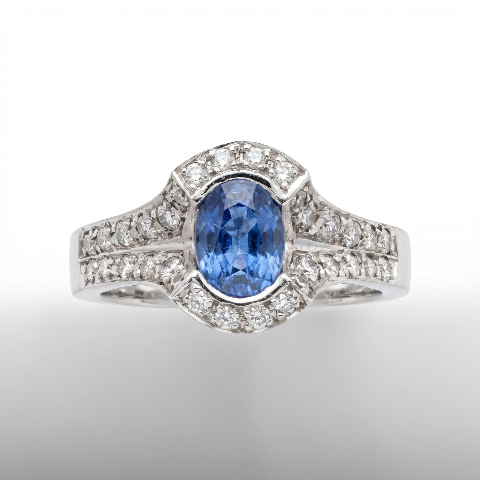 Bague or et Saphir