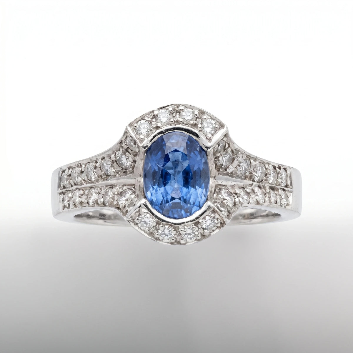 Bague or et Saphir
