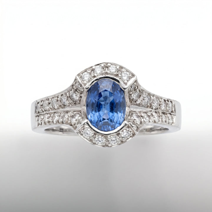 Bague or et Saphir