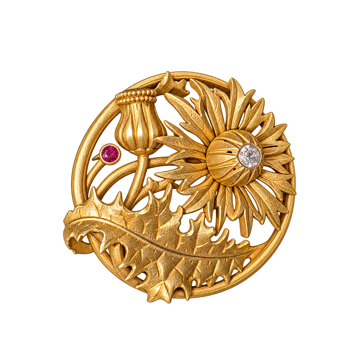 G. R. Sandoz Broche or et Diamant