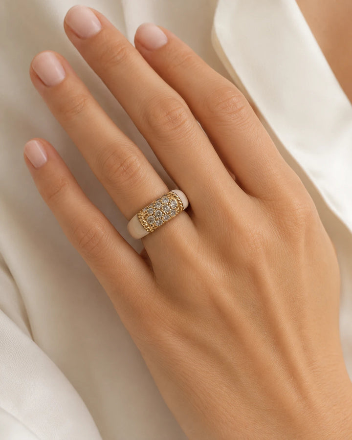 Van Cleef & Arpels Bague Phillipine or et Corail