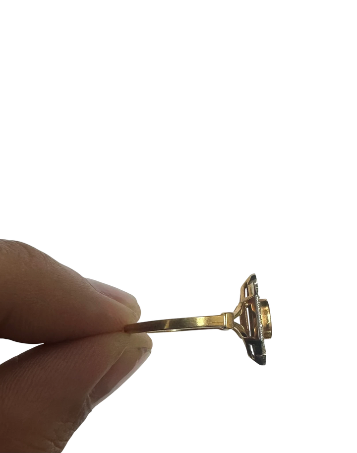 Bague or et Saphir
