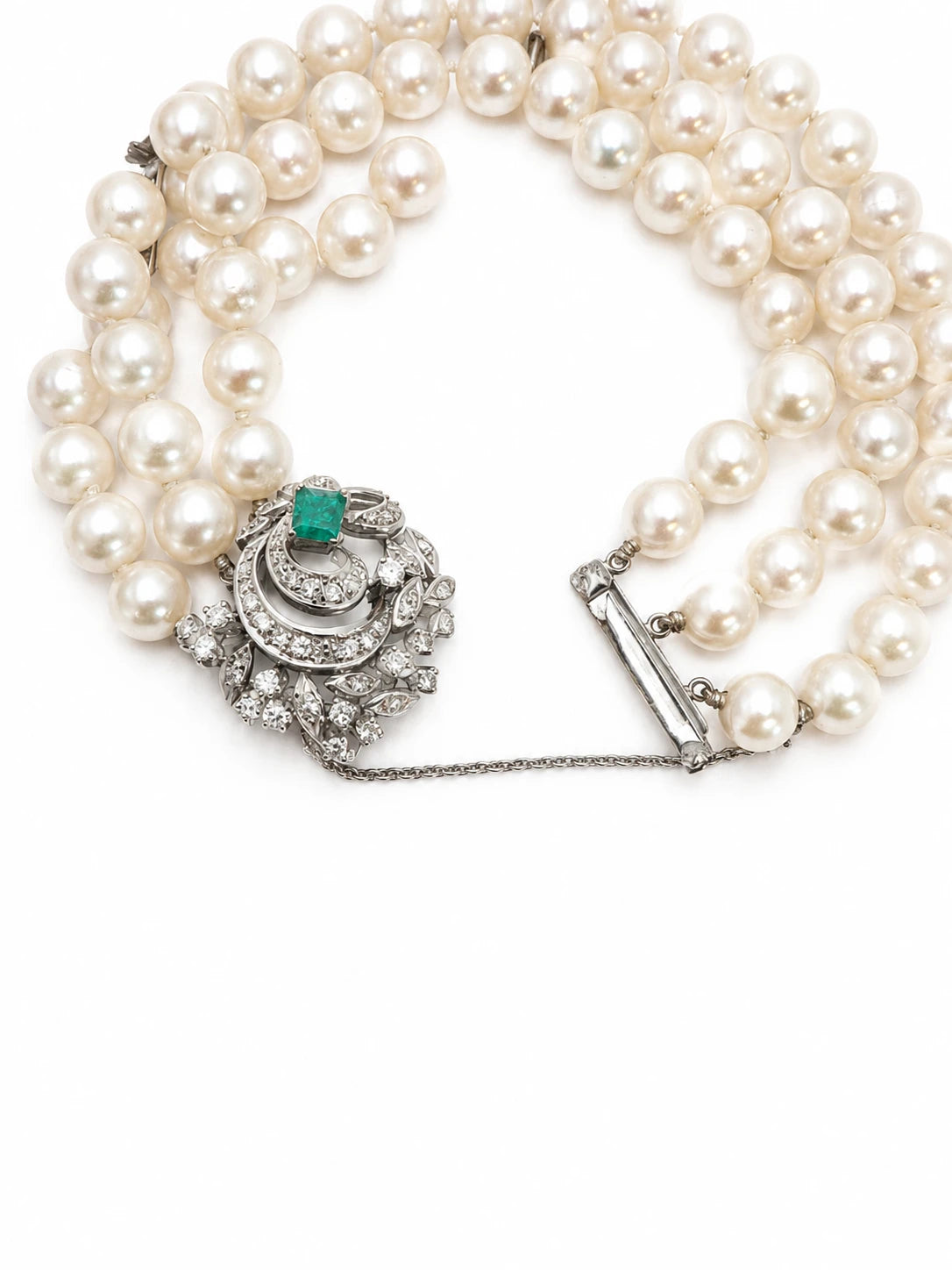 Bracelet Or blanc et Perle de culture