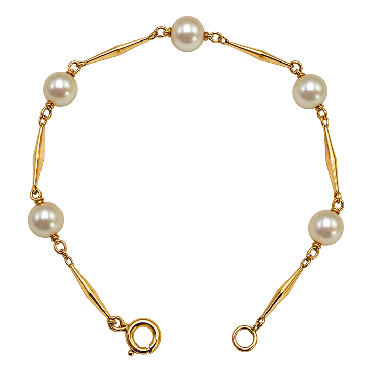 Bracelet or et Perle de culture