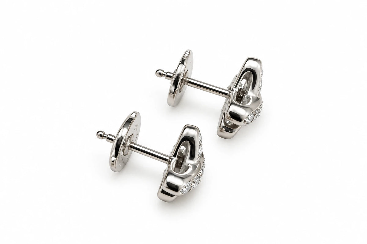 Chaumet Boucles d'oreilles Liens or et Diamants