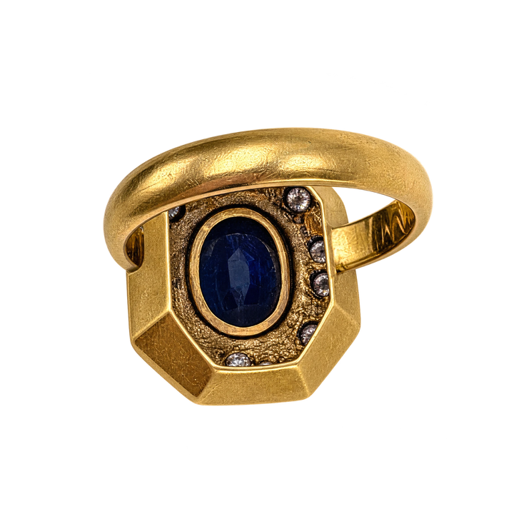Bague or et Saphir
