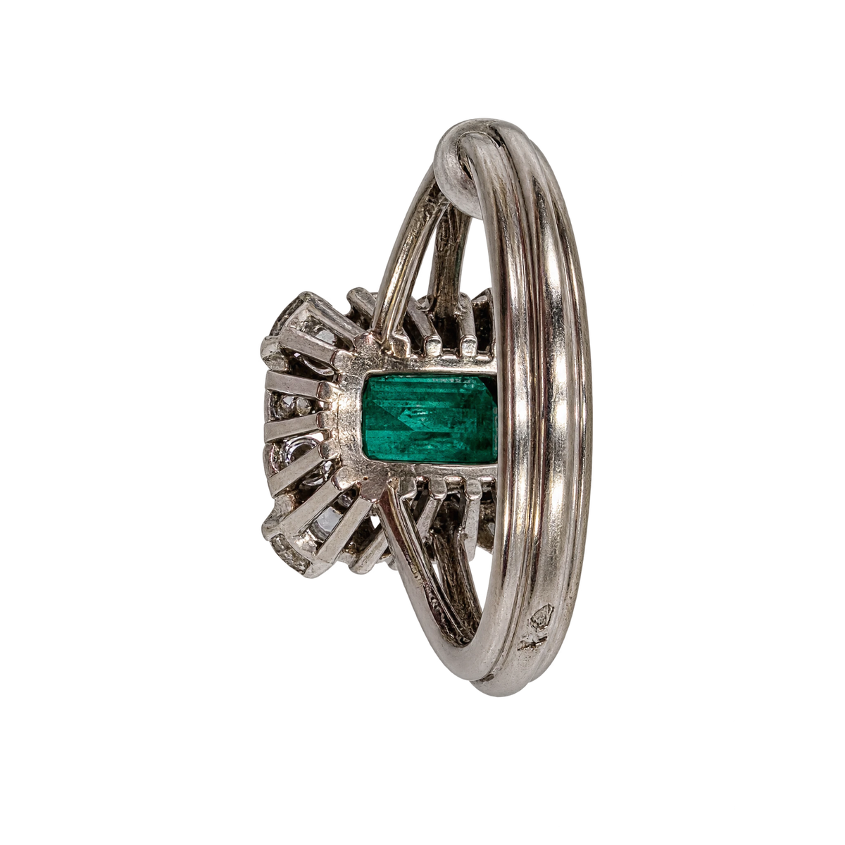 Omega Bague or et Émeraude