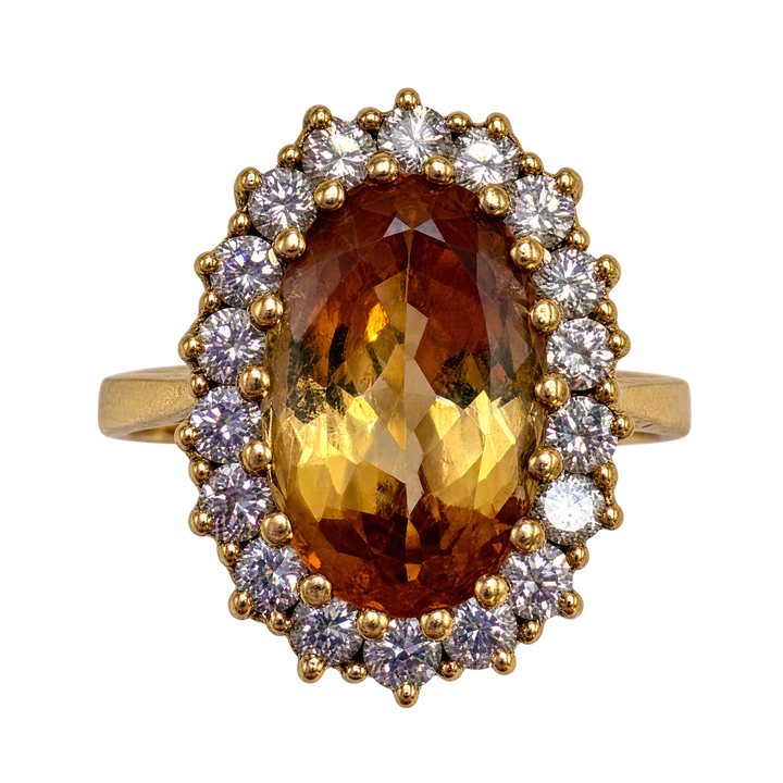 Bague or et Citrine