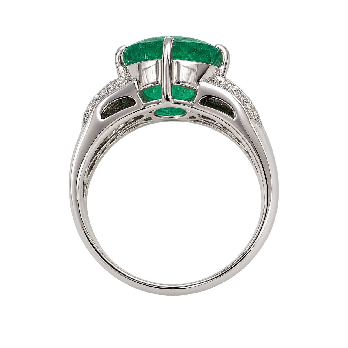 Bague or et Émeraude