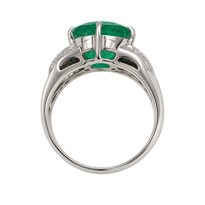 Bague or et Émeraude