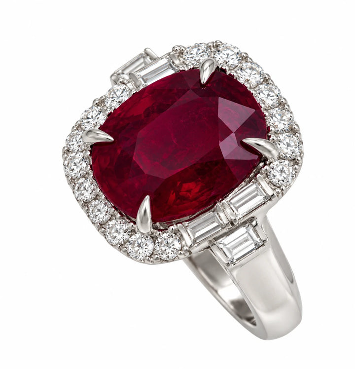 Bague or et Rubis