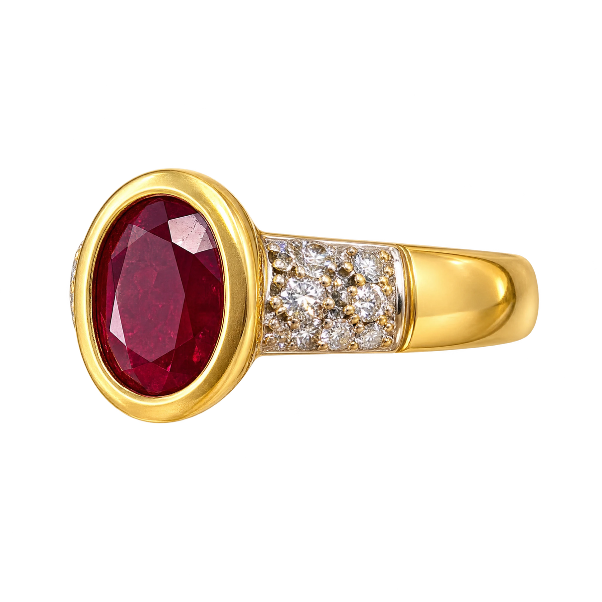 Bague or et Rubis