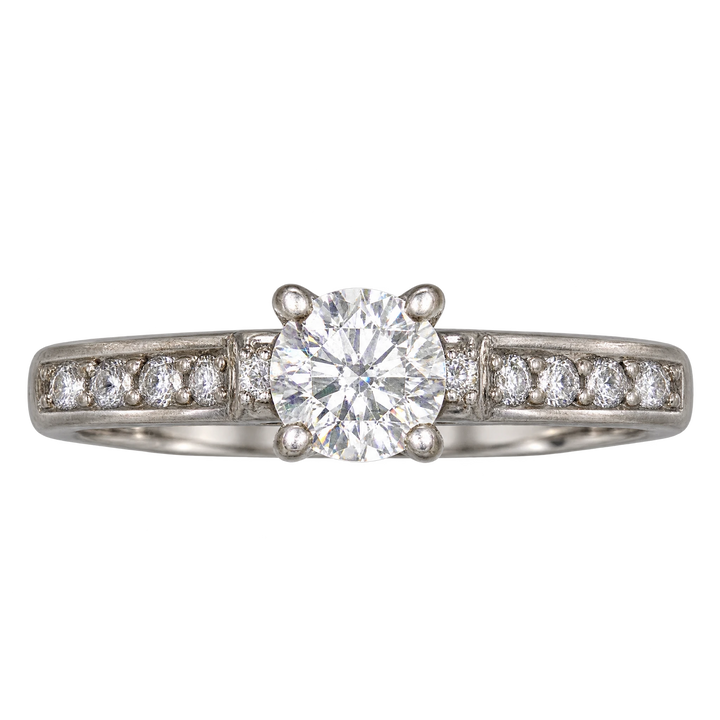 Bague solitaire or et Diamant