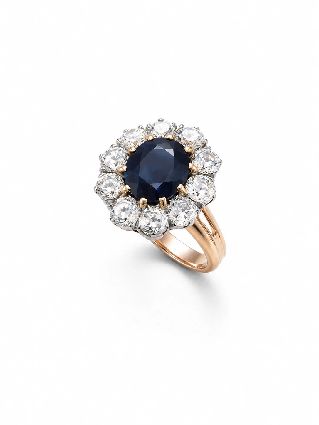 Bague or et Saphir