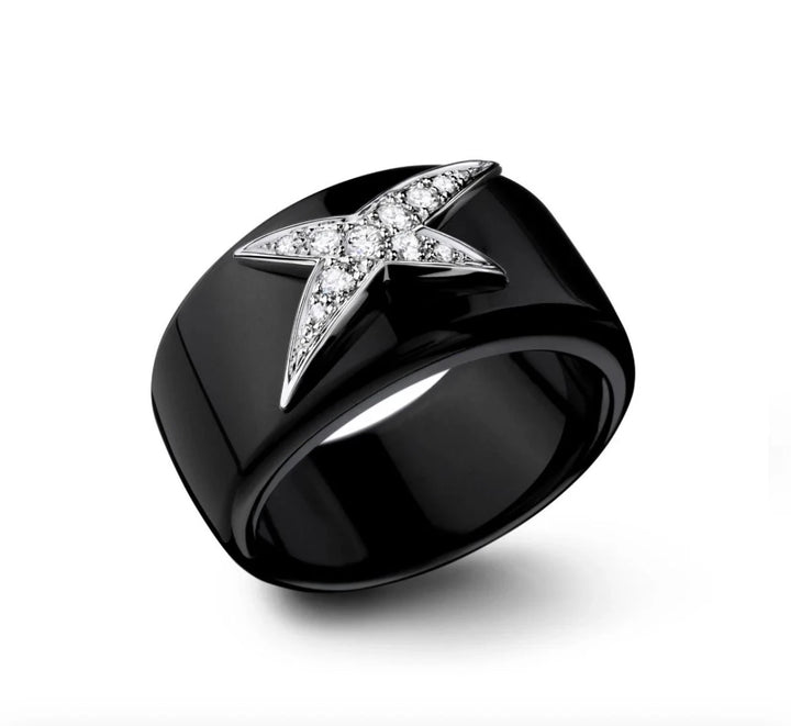 Mauboussin Bague Etoile Divine Or blanc et Diamant pavage