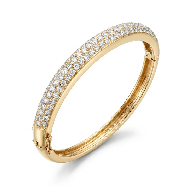 Bracelet or et Diamant pavage