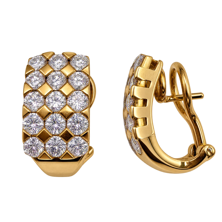 Boucles d'oreilles or et Diamants
