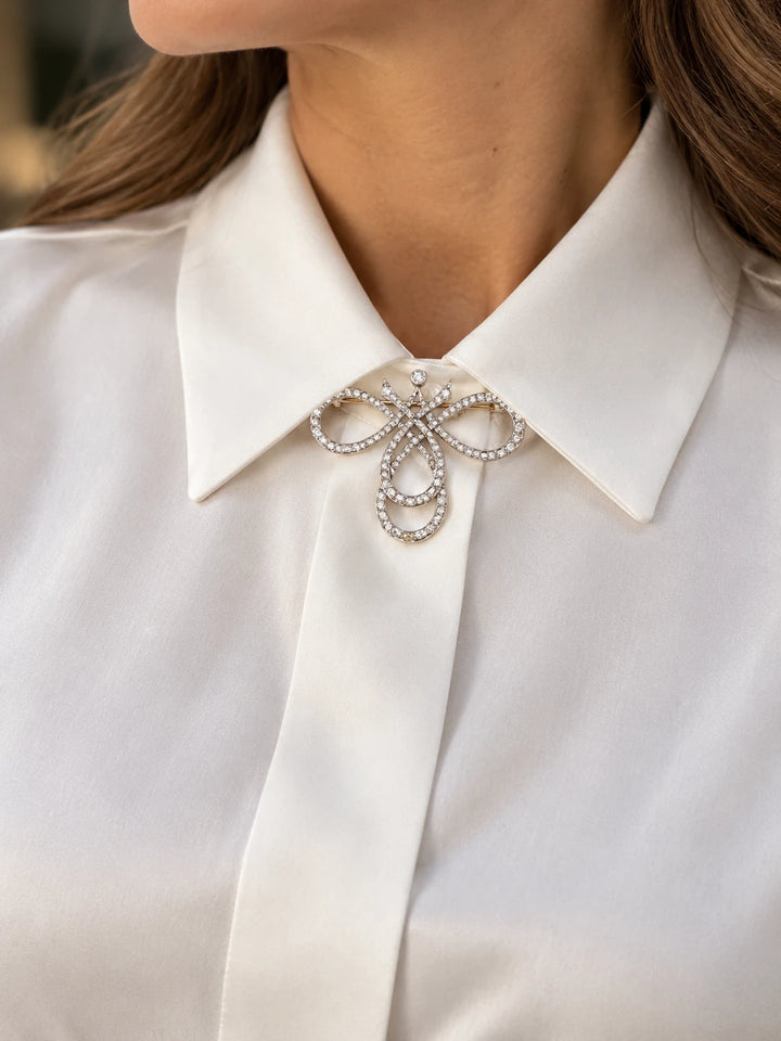 Broche or et Diamant