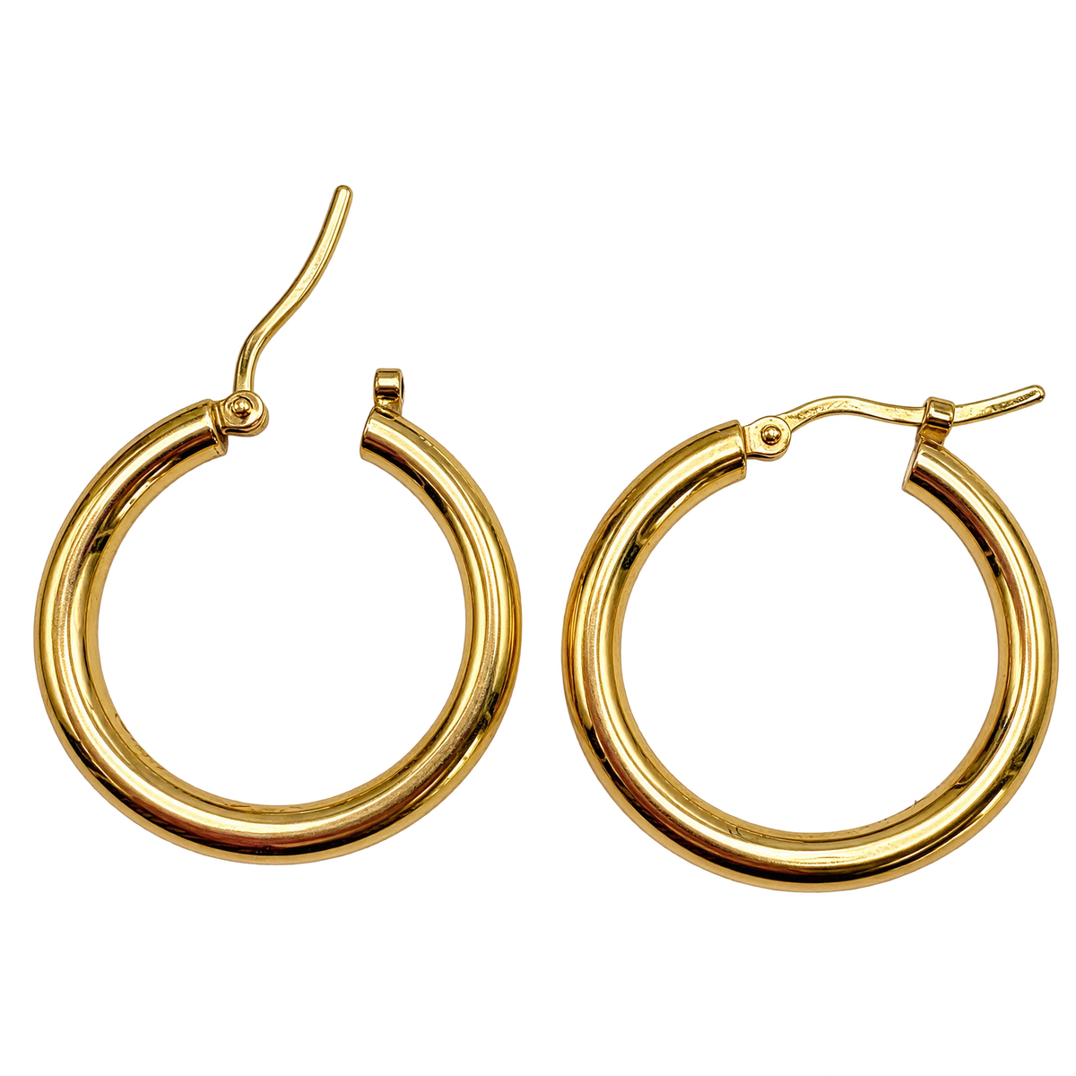 Boucles d'oreilles créoles en or
