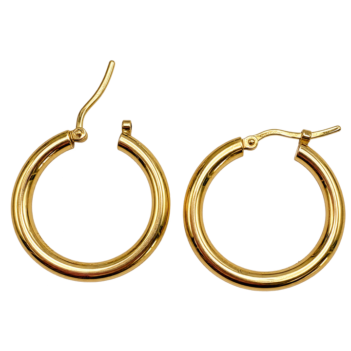 Boucles d'oreilles créoles en or