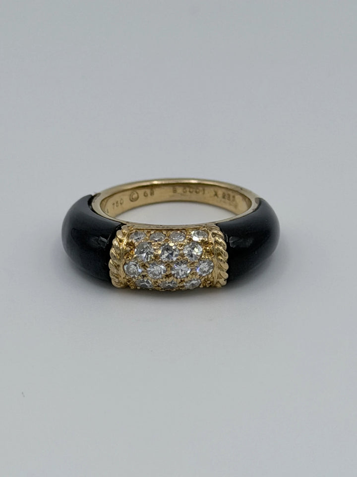Van Cleef & Arpels Bague Phillipine or et Onyx