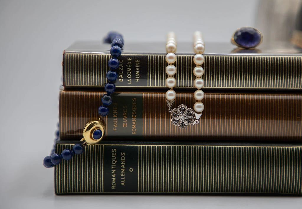 Collier Or jaune et Lapis Lazuli