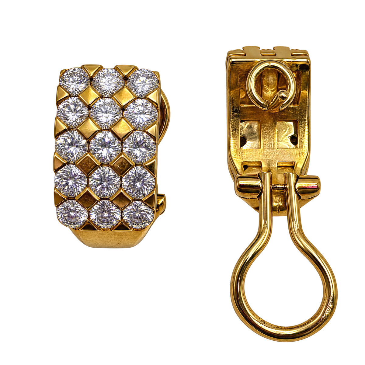 Boucles d'oreilles or et Diamants