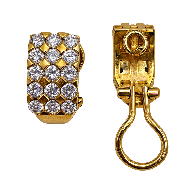 Boucles d'oreilles or et Diamants