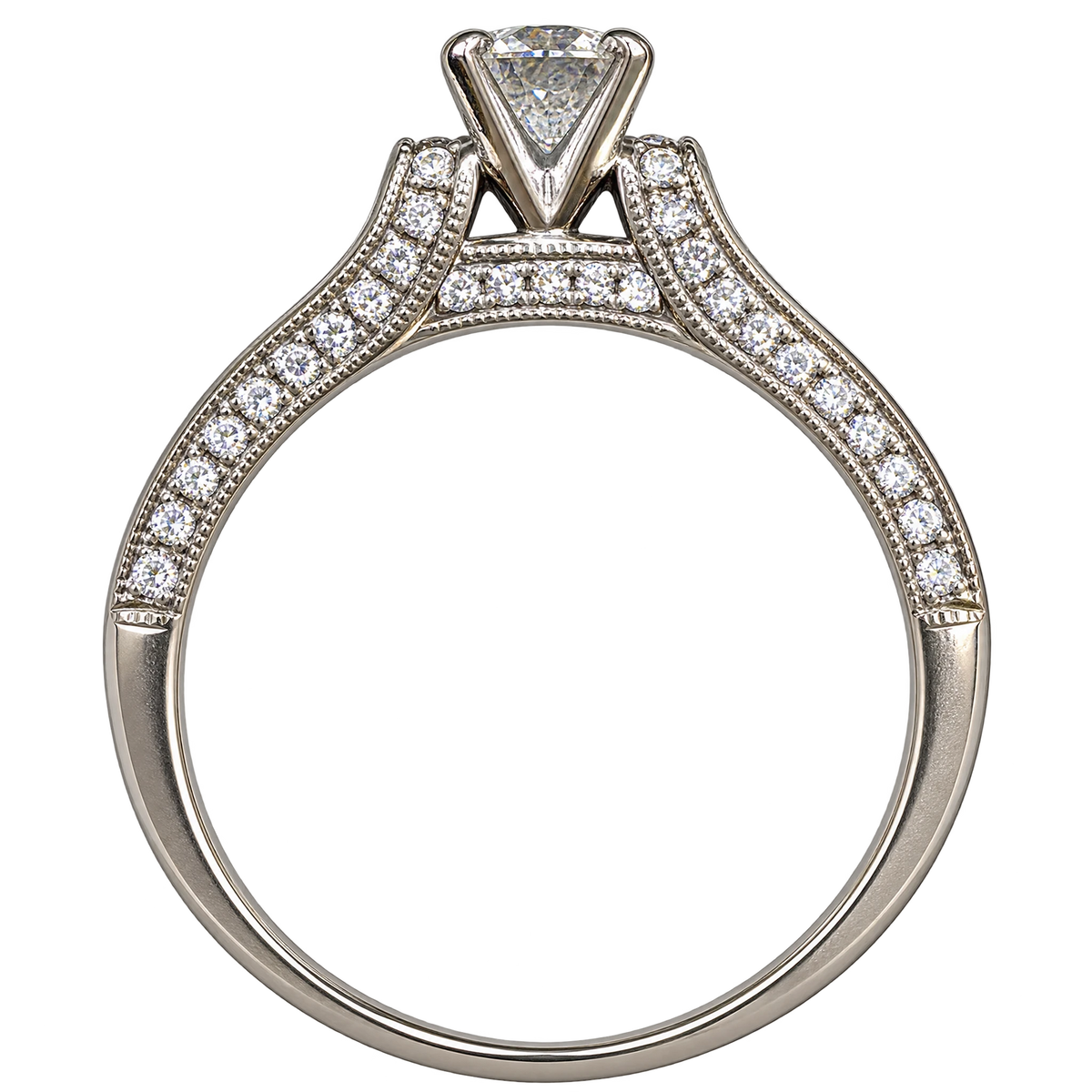 Bague solitaire or et Diamant